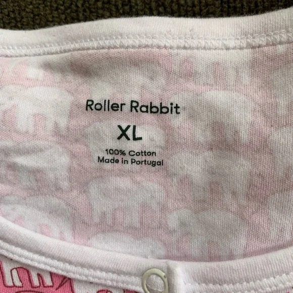Roller Rabbit Pink Hathi Elephant Pajamas - Picture 12 of 16